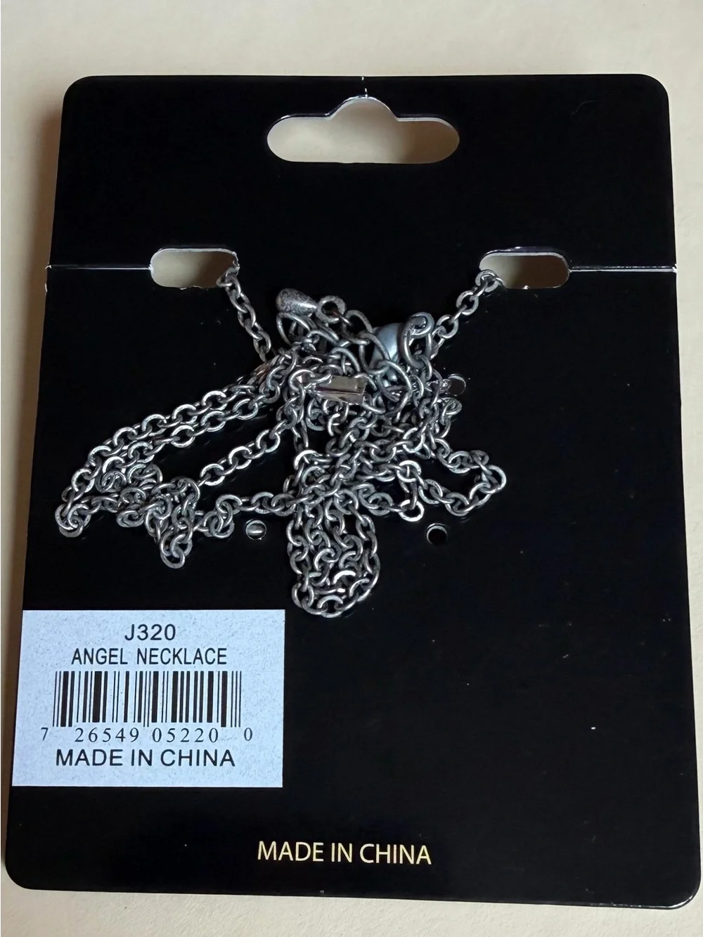 NWT Silver Angel Pendant Necklace
